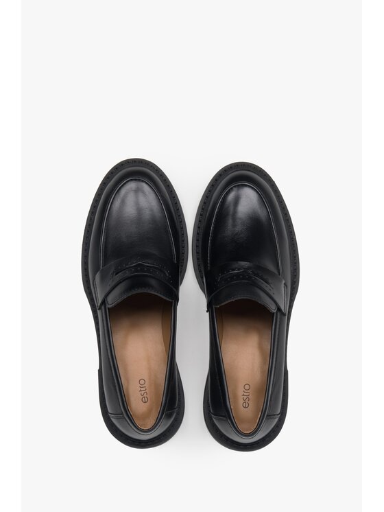 Estro Estro Loafersy ER00117583 Černá