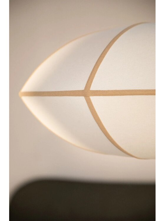 MIAhome MIAhome Lampa wisząca lniana Patraix Beżowy