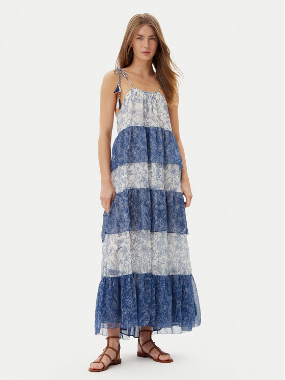 Pepe Jeans Pepe Jeans Rochie de vară PL953739 Albastru Loose Fit