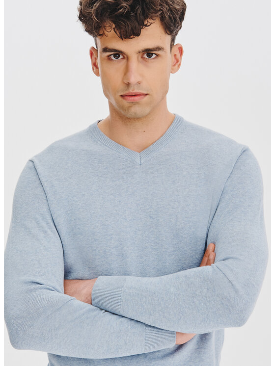 Pako Lorente Pako Lorente Sweter P25WB-2X-027 Błękitny Classic Fit