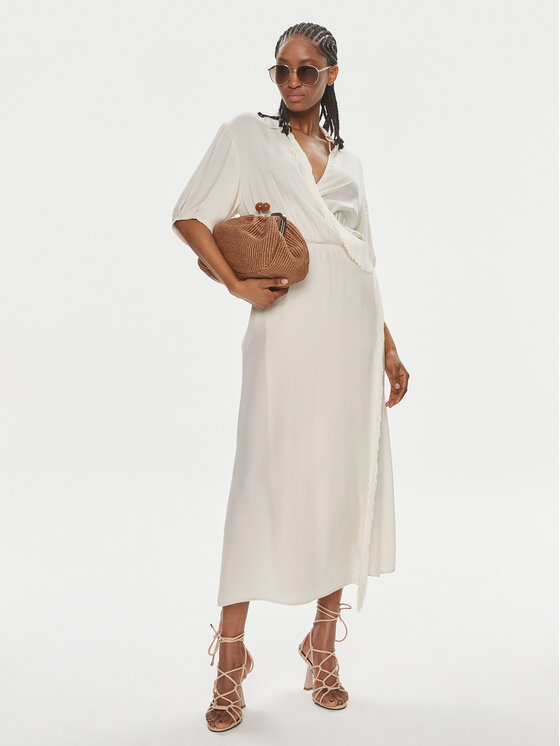 PINKO PINKO Sukienka codzienna Macbeth 103561 A1WV Beżowy Relaxed Fit