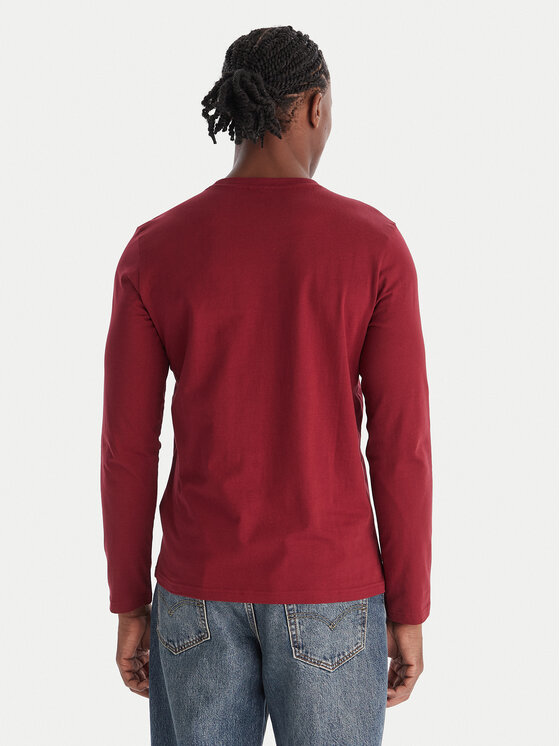 Robe di Kappa Robe di Kappa Longsleeve 631189W Rosso Slim Fit