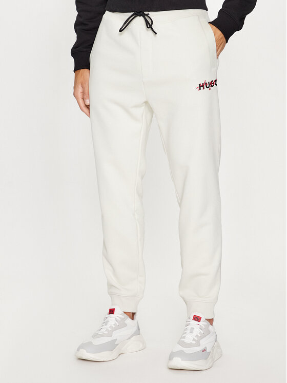 Hugo Jogginghose Drokko 50494571 Écru Relaxed Fit | Modivo.de