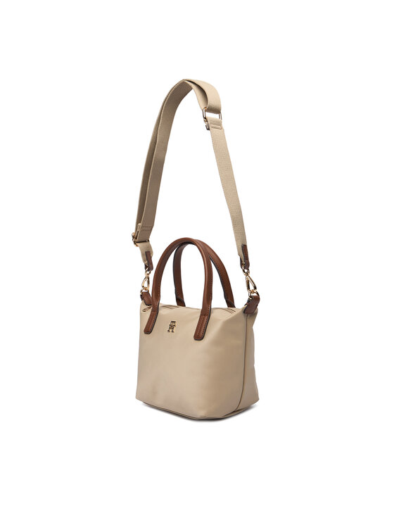 Tommy Hilfiger Tommy Hilfiger Дамска чанта Popette Mini Tote AW0AW17709 Кафяв