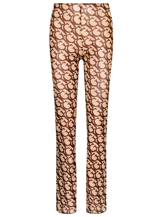 Guess Guess Stoffhose E1GB01 NT01L Braun Flare Fit