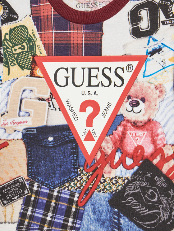 Guess Guess Dječji set I5YG00 K8HM4 Tamnocrvena Regular Fit