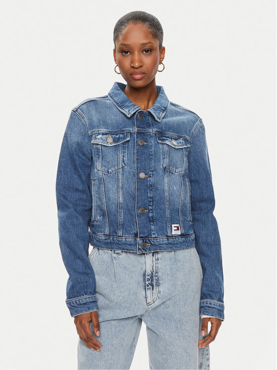 Tommy Jeans Tommy Jeans Τζιν μπουφάν Izzie DW0DW17653 Μπλε Relaxed Fit