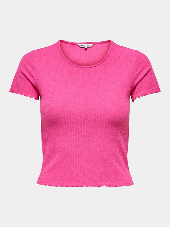 ONLY ONLY Тишърт Emma 15201206 Розов Regular Fit