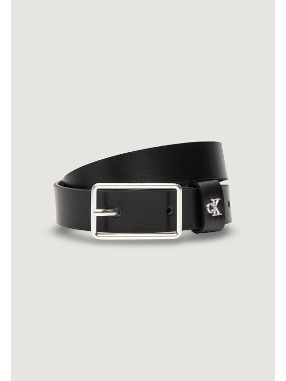Calvin Klein Calvin Klein Ženski pas SQUARE BUCKLE CK LOOP 25MM Črna