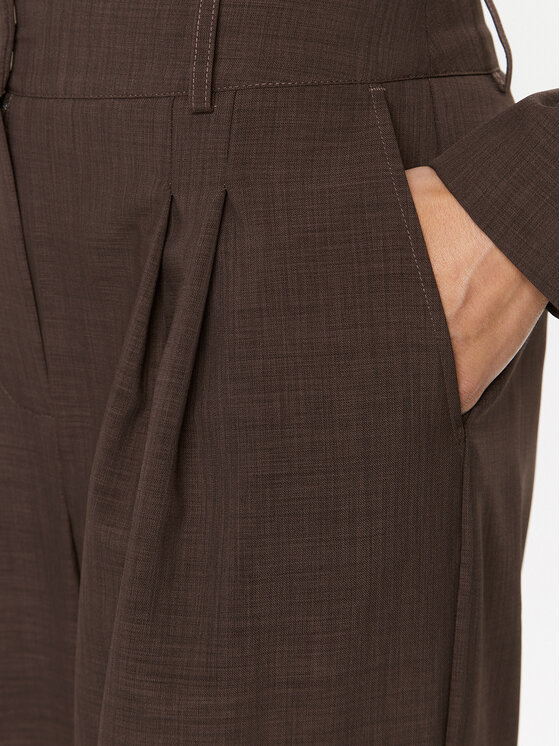 Herskind Herskind Текстилни панталони Louise 4905519 Кафяв Relaxed Fit