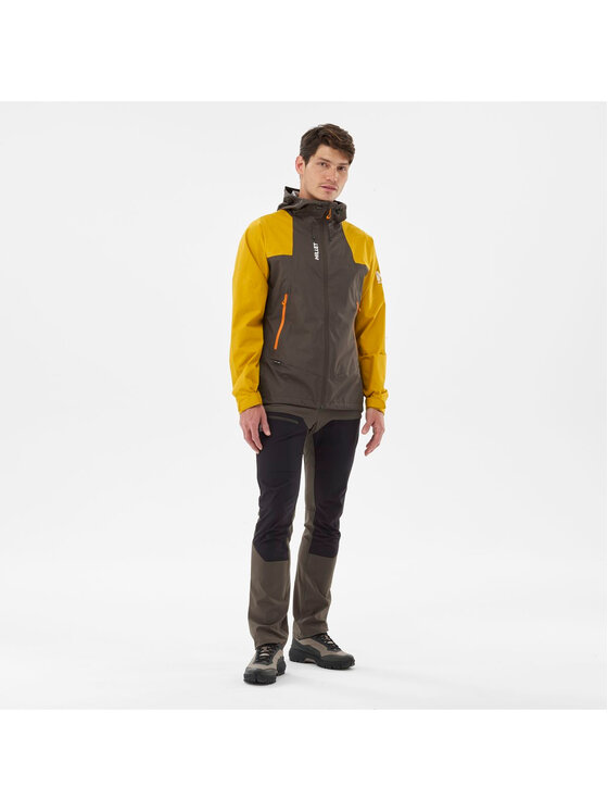 Millet Millet Kurtka przeciwdeszczowa Fitz Roy Jkt M Khaki Regular Fit
