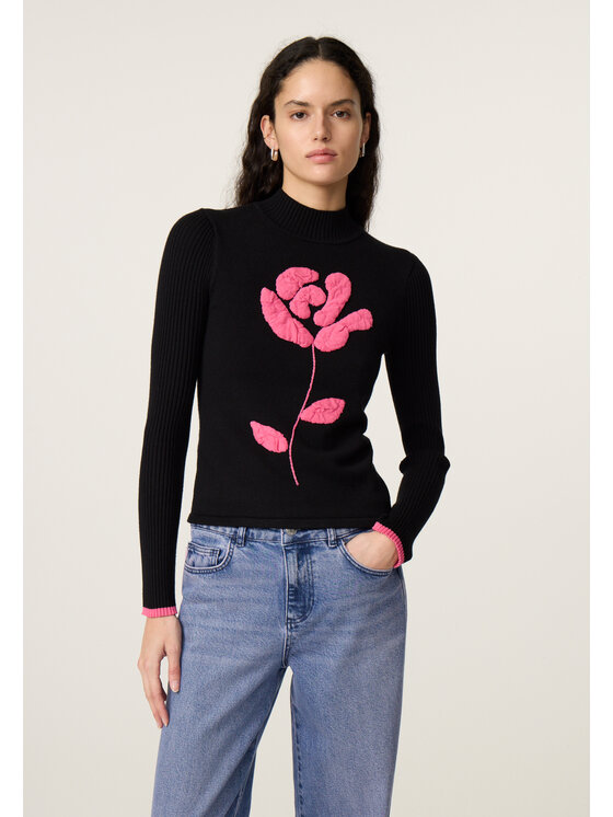 Fabienne Chapot Fabienne Chapot Sweter 6756-509-173 Czarny Regular Fit