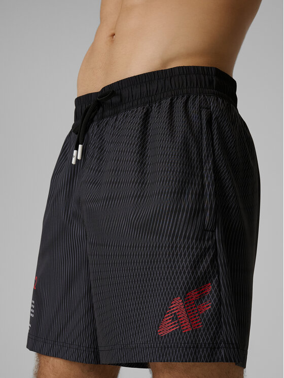 4F 4F Szorty kąpielowe AQUA FORCE Czarny Regular Fit