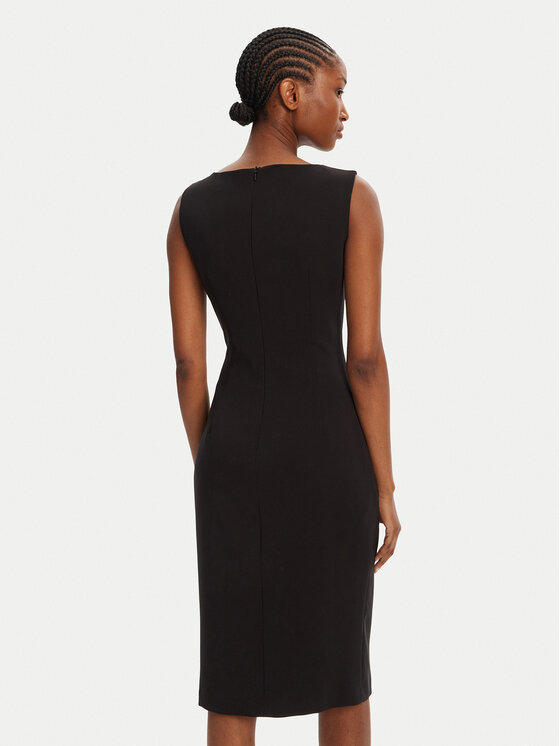 Fracomina Fracomina Coctailkleid FR25WD2001W42901 Schwarz Regular Fit