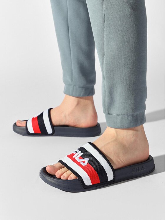 Fila Fila Klapki Morro Bay Stripes Slipper FFM0035.50007 Granatowy