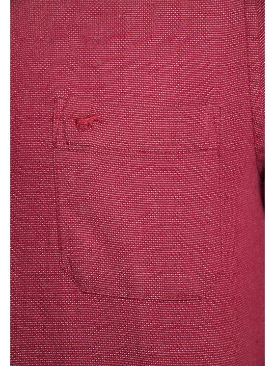 Mustang Mustang Camicia CLEMENS SOFT STRCT Rosso Regular Fit