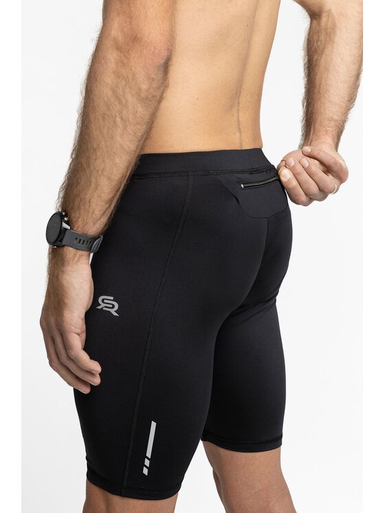 ROUGH RADICAL ROUGH RADICAL Szorty sportowe POWER TECH Czarny Slim Fit