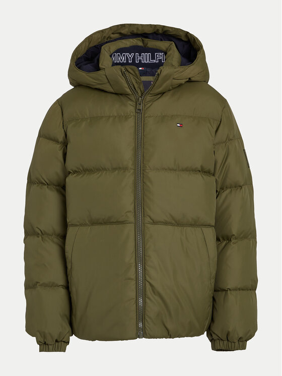 Tommy Hilfiger Tommy Hilfiger Зимно яке Essential KB0KB08341 Зелен Regular Fit