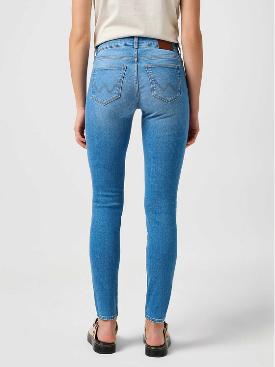Wrangler Wrangler Jeansy WRANGLER 112351061 SKINNY Niebieski Skinny Fit