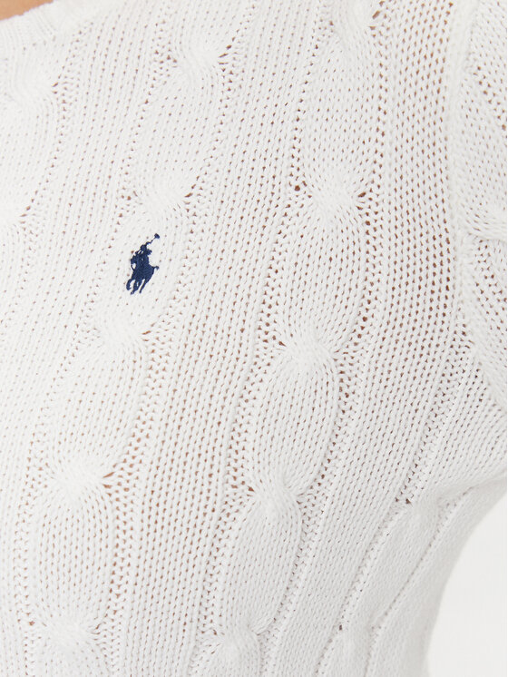 Polo Ralph Lauren Polo Ralph Lauren Sveter 211891640001 Biela Regular Fit