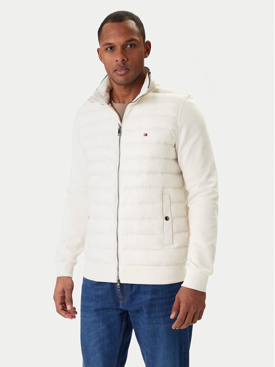 Tommy Hilfiger Kurtka przejściowa Mix Media Ess MW0MW41329 Beżowy Regular Fit