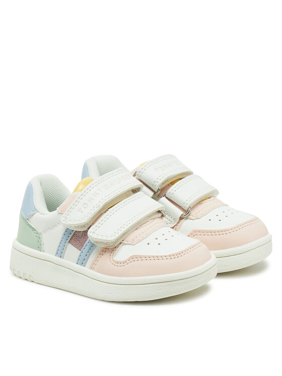 Tommy Hilfiger Tommy Hilfiger Sneakersy Flag Low Cut Velcro Sneaker T1A9-33730-1439 M Kolorowy