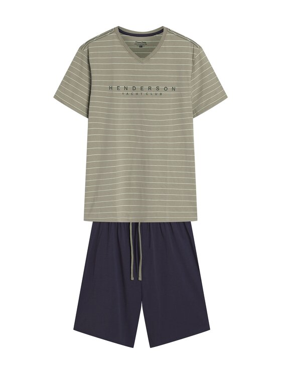 Henderson Henderson Piżama 42635 Zielony Regular Fit