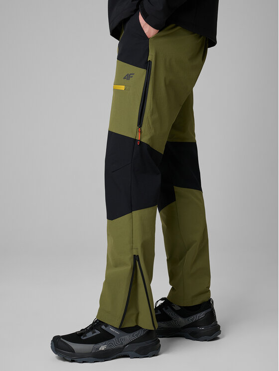 4F 4F Spodnie outdoor TREKKING Khaki Regular Fit