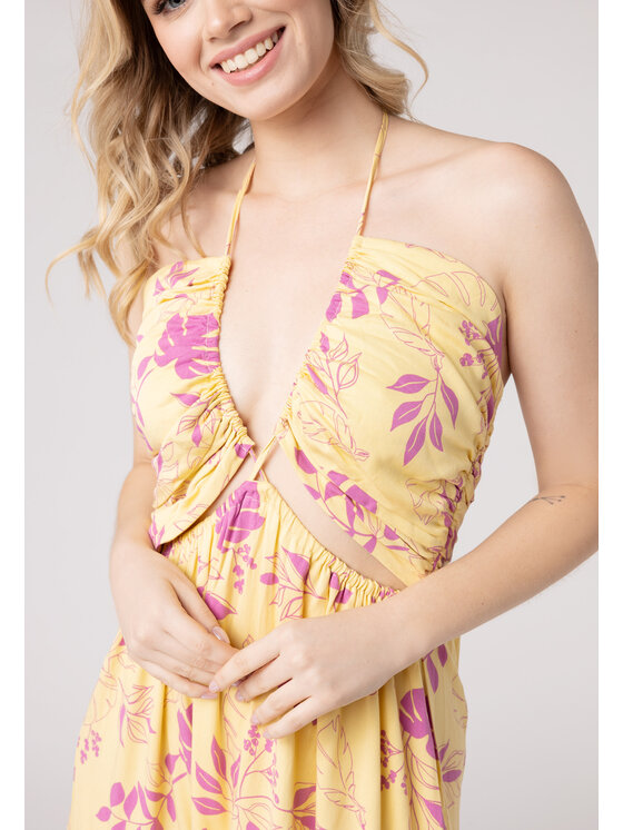 LAURELLA LAURELLA Letné šaty Laurella 4UL149310 Žltá Regular Fit