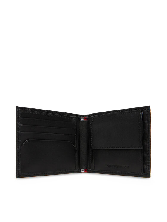 Tommy Hilfiger Tommy Hilfiger Велике Чоловіче Портмоне Th Flag Cc & Coin AM0AM13709 Чорний
