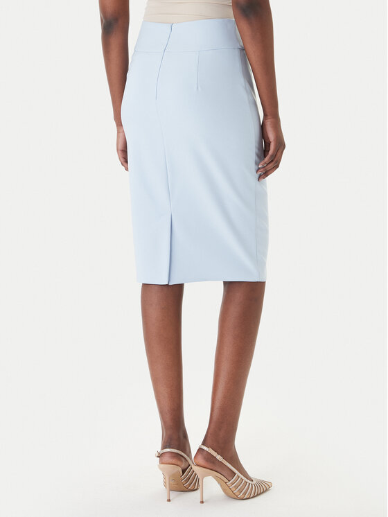 Rinascimento Rinascimento Gonna a matita CFC0128651003 Celeste Slim Fit