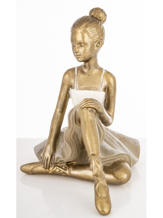 MIAhome MIAhome Figurka siedząca baletniczka ISABELLE Złoty