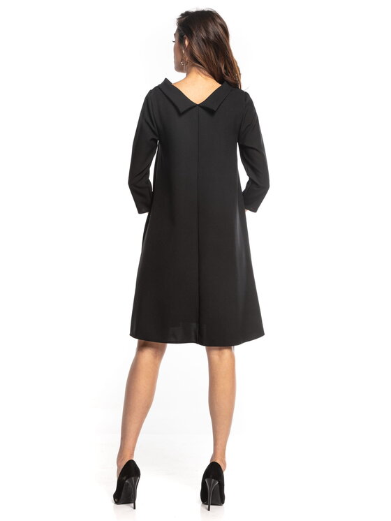 Tessita Tessita Koktejlové šaty T349 Černá Classic Fit