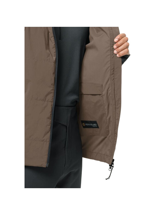 Jack Wolfskin Jack Wolfskin Kurtka przejściowa Jack Wolfskin Bike Commute Ins Jkt M Brązowy Regular Fit