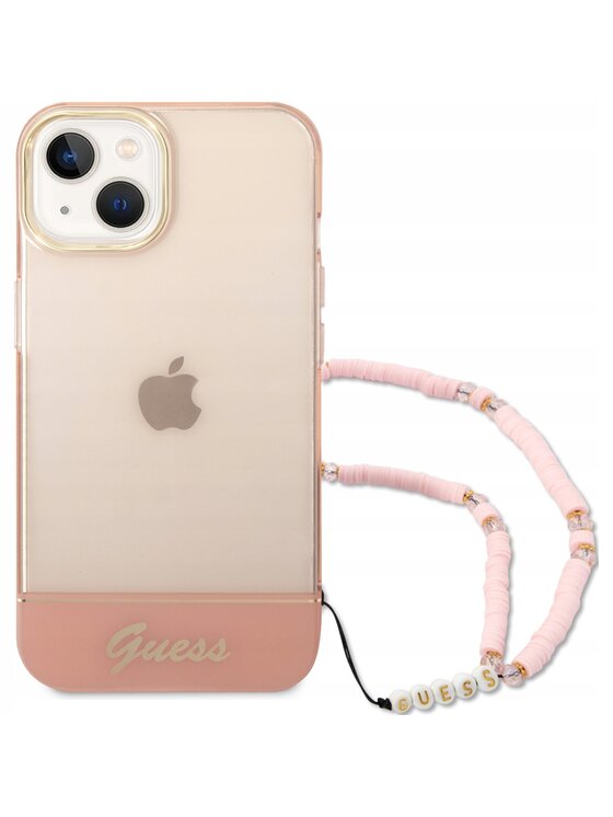 Guess Guess Etui na telefon Pearl Różowe złocenie