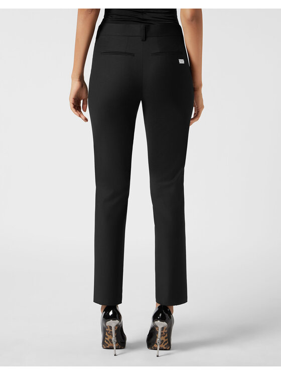 PHILIPP PLEIN PHILIPP PLEIN Spodnie materiałowe 15227 Czarny Regular Fit
