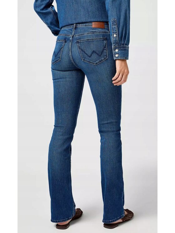 Wrangler Wrangler Jeansy Bootcut 625 Niebieski Bootcut Fit