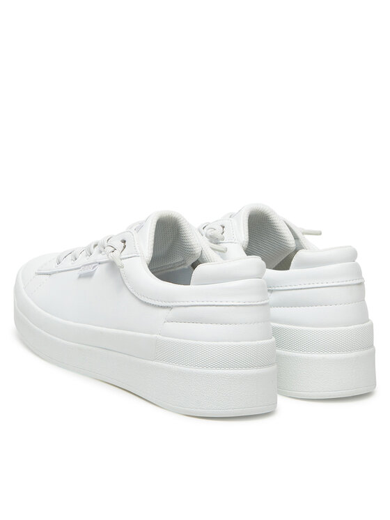 BIAŁE SNEAKERSY Z BŁYSZCZĄCĄ APLIKACJĄ