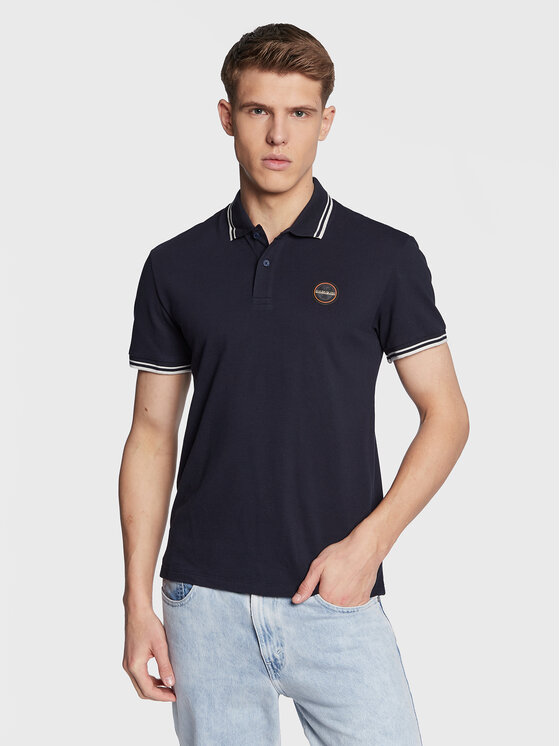 Napapijri Polo E-Macas NP0A4H5Z Tamnoplava Regular Fit