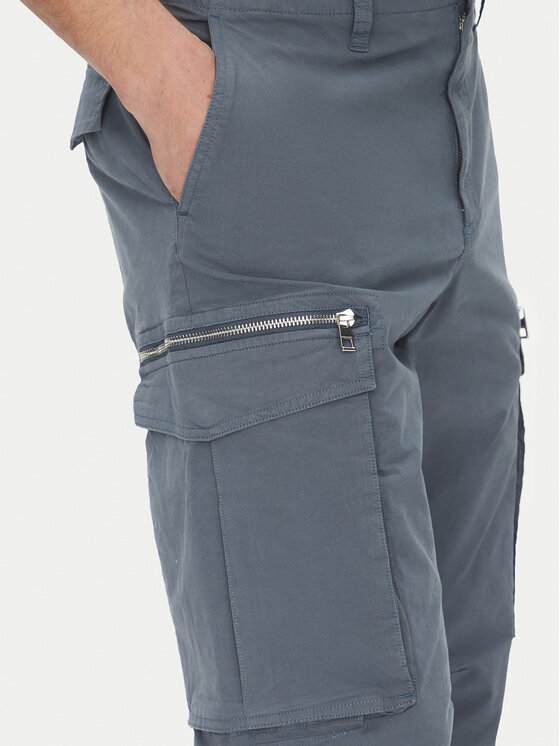 Michael Kors Michael Kors Spodnie materiałowe CS5304LHBY Niebieski Straight Leg