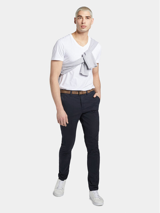 Tom Tailor Denim Tom Tailor Denim Pantaloni chino 1008253 Bleumarin Slim Fit