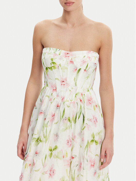 BARDOT BARDOT Sukienka koktajlowa 58164DB3 Biały Regular Fit