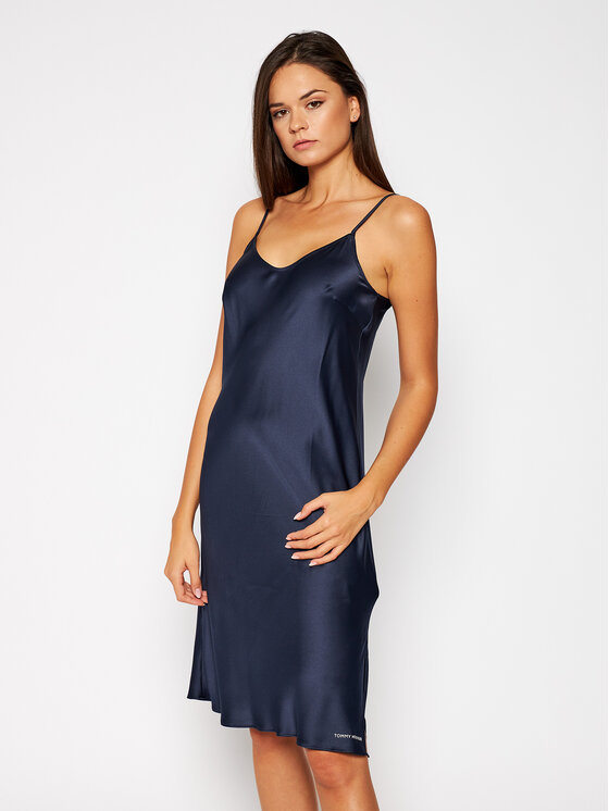 Chemise de nuit bleu marine outlet