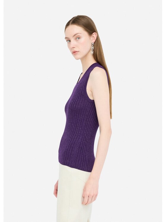 Liu Jo Liu Jo Sweter MF5502MS46JA4369 Fioletowy Regular Fit