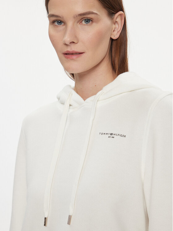 Tommy Hilfiger Tommy Hilfiger Світшот 1985 WW0WW40274 Écru Relaxed Fit