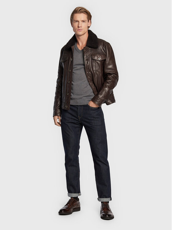 BOSS Boss Pulover Melba-P 50468261 Siva Slim Fit