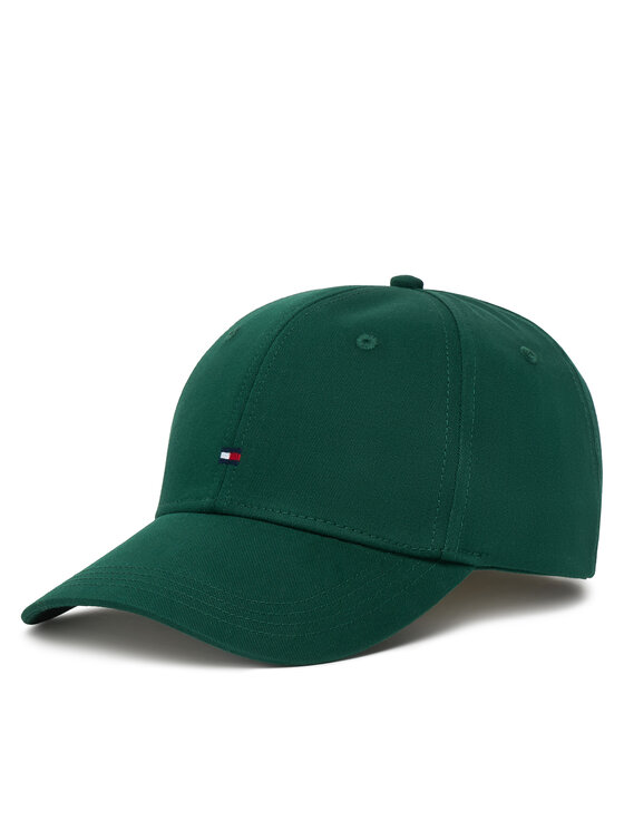 Tommy Hilfiger Tommy Hilfiger Kapa s šiltom Th Flag Cotton 6 Panel Cap AM0AM13008 Zelena