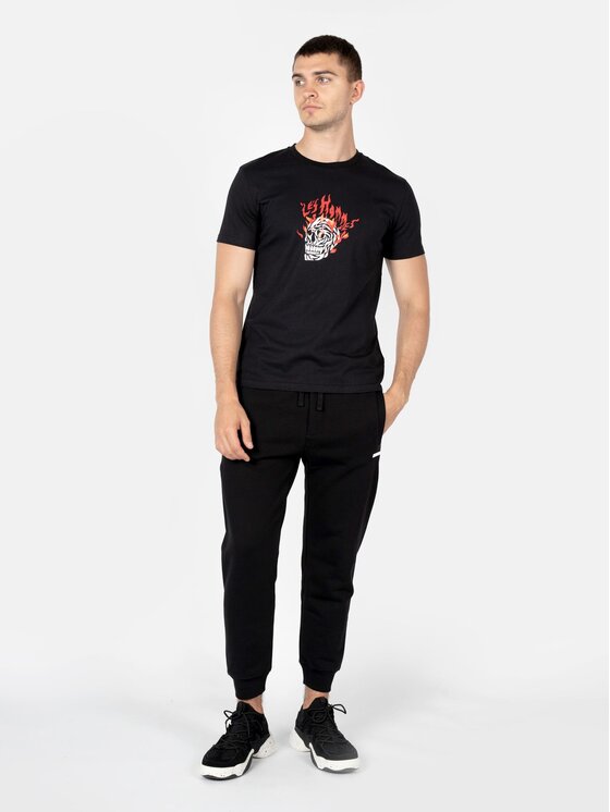 Les Hommes Les Hommes T-Shirt LBT1002700P Černá Regular Fit