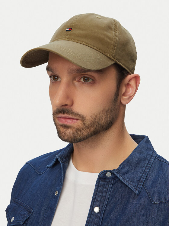 Tommy Hilfiger Tommy Hilfiger Καπέλο Jockey Th Flag Soft 6 Panel Cap AM0AM14099 Χακί