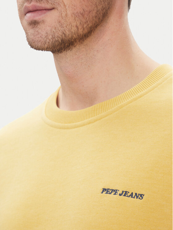 Pepe Jeans Pepe Jeans Bluza Damian PM582754 Żółty Regular Fit